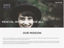 Tablet Screenshot of hatsonforawareness.com